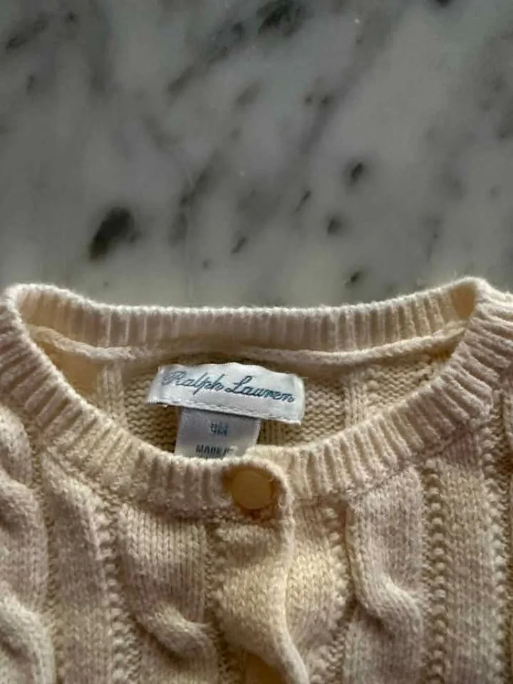 Ralph Lauren Cream Cardigan Baby